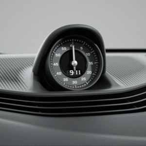 Porsche Taycan clock