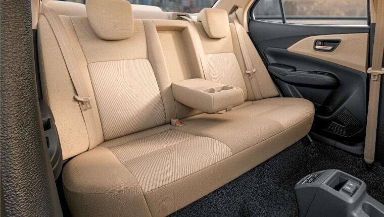 Maruti Dzire 2nd row seats